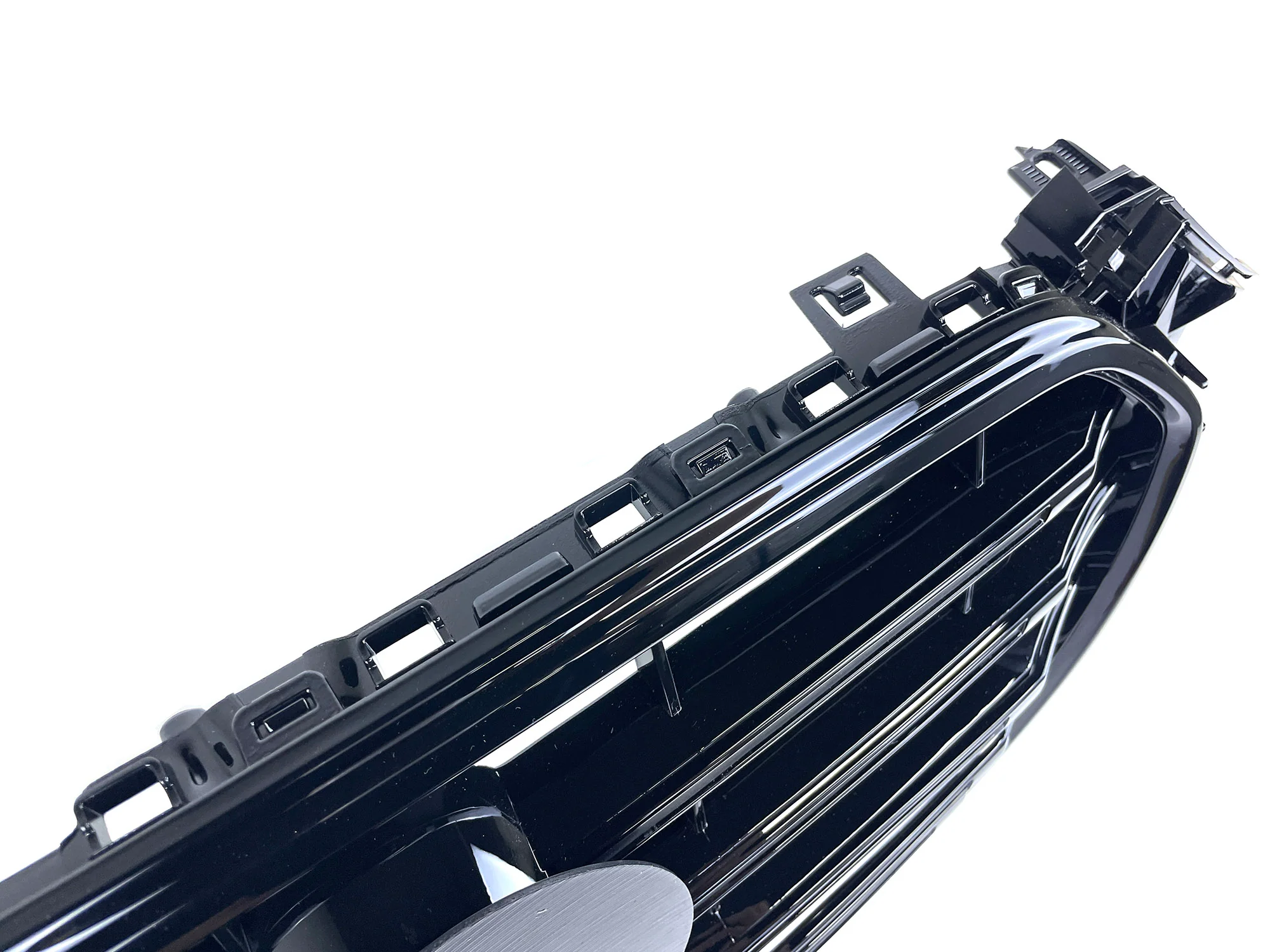 FrS4 Style Font Bumper Grille Gloss Black for Audi A4 S4 B8.5 2013-2016 - Image 9