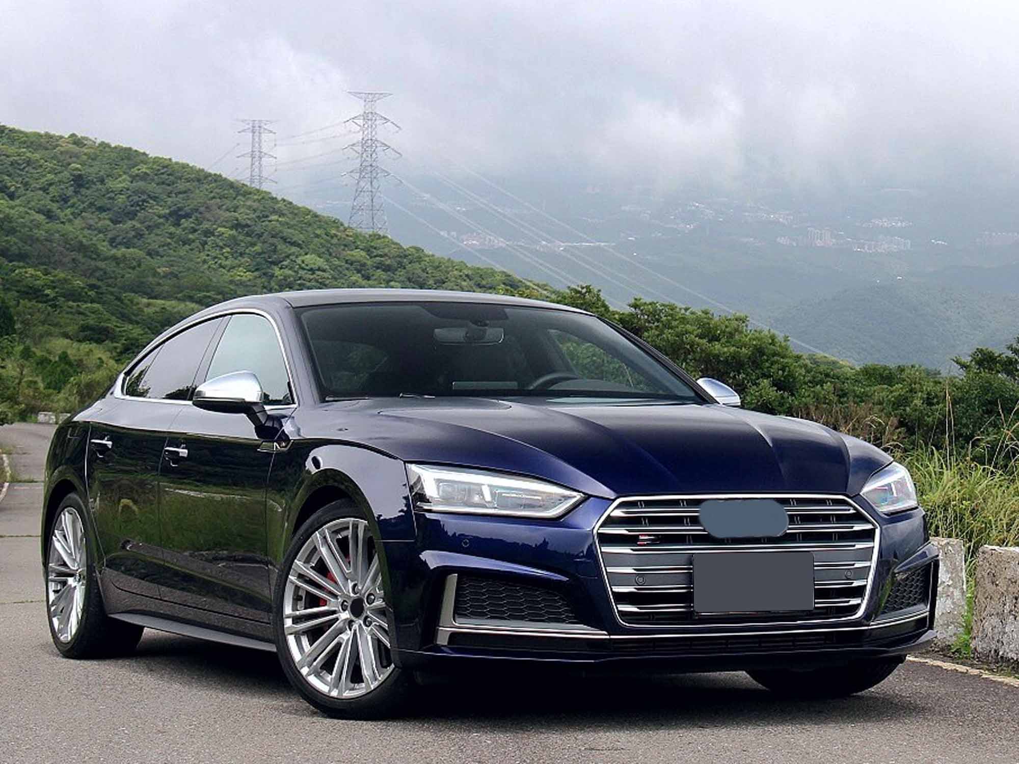 Silver Front Bumper Grille For Audi A5 S5 B9 2017 2018 2019 - Image 2