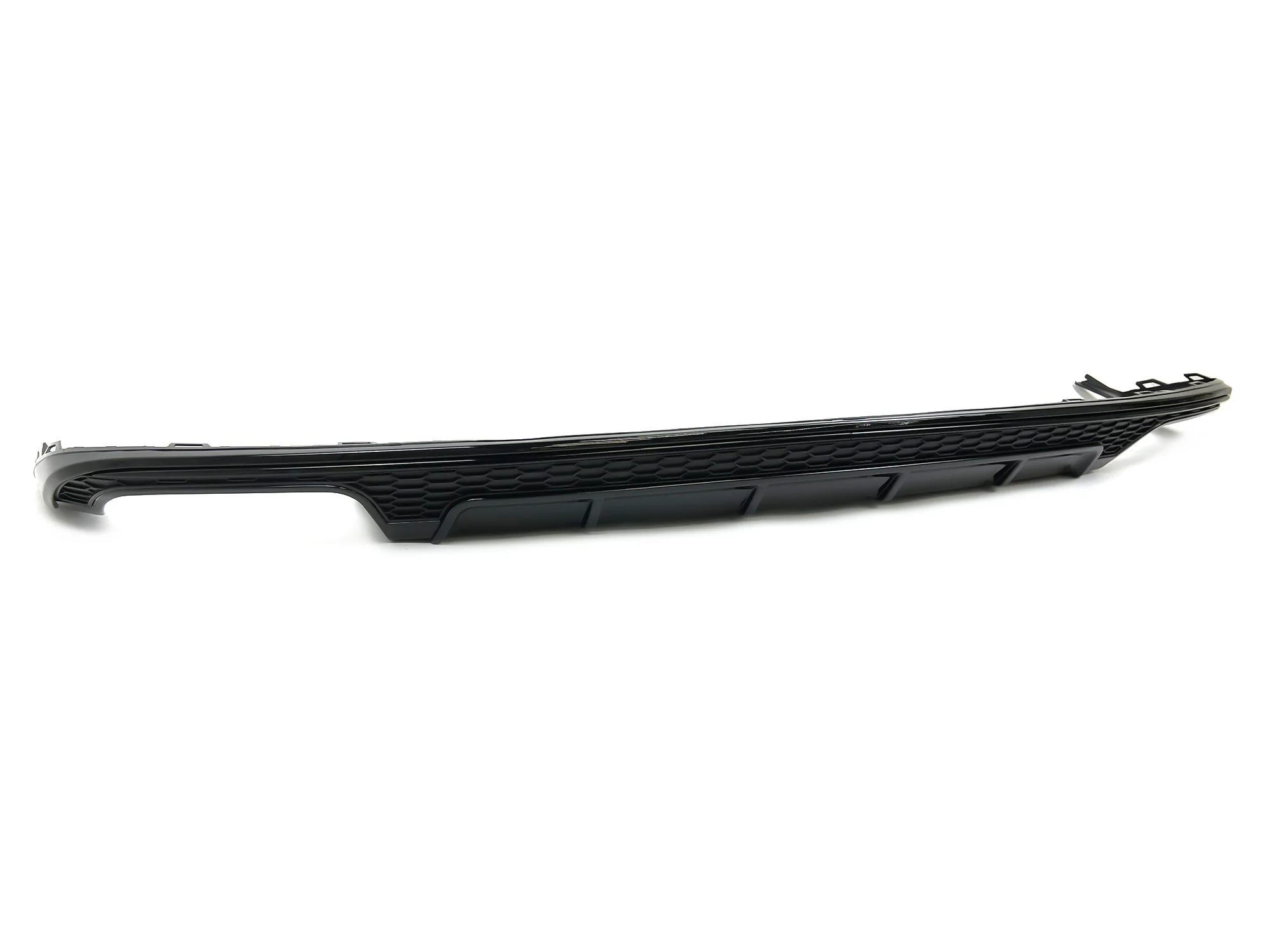 Gloss Black Rear Diffuser + Exhaust Tips For Audi A6 C7.5 Non-S-Line Sedan 2016-2018 - Image 15
