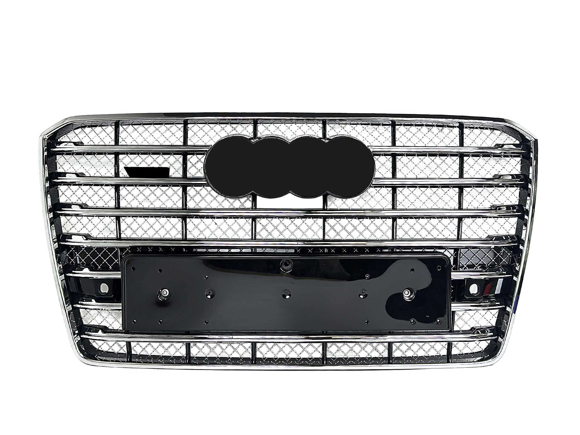 Chrome Front Bumper Mesh Grille for Audi A8 W12 2015-2018 - Image 5