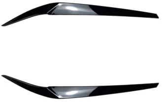 Gloss Black Headlight Eyelid Cover Eyebrow For BMW 5-Series G30 530I 540I M550I 2017-2023 - Image 4
