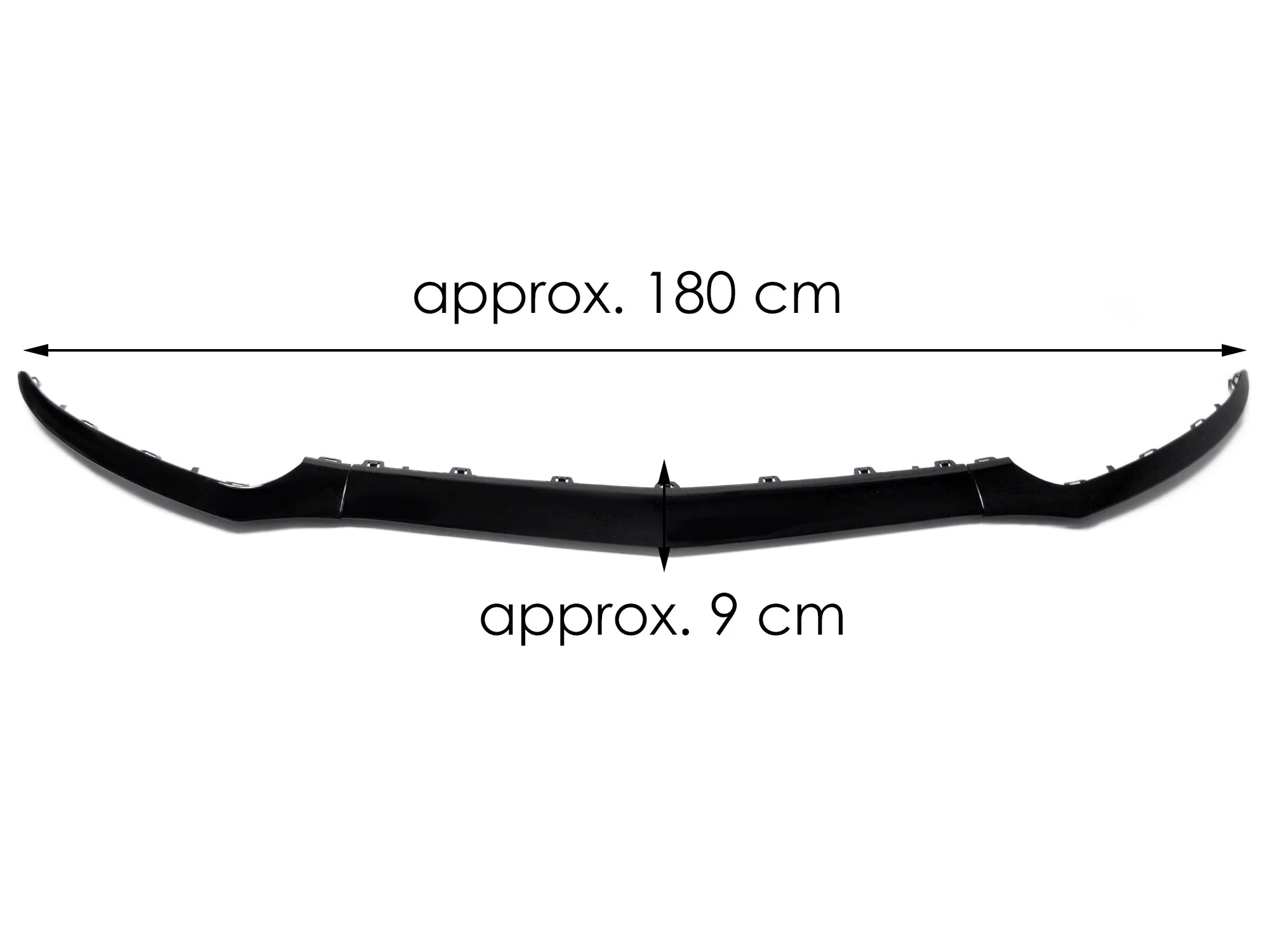 3PCS For 2015-2018 Benz W218 CLS400 CLS550 Front Bumper Lip Molding Trims Black - Image 11