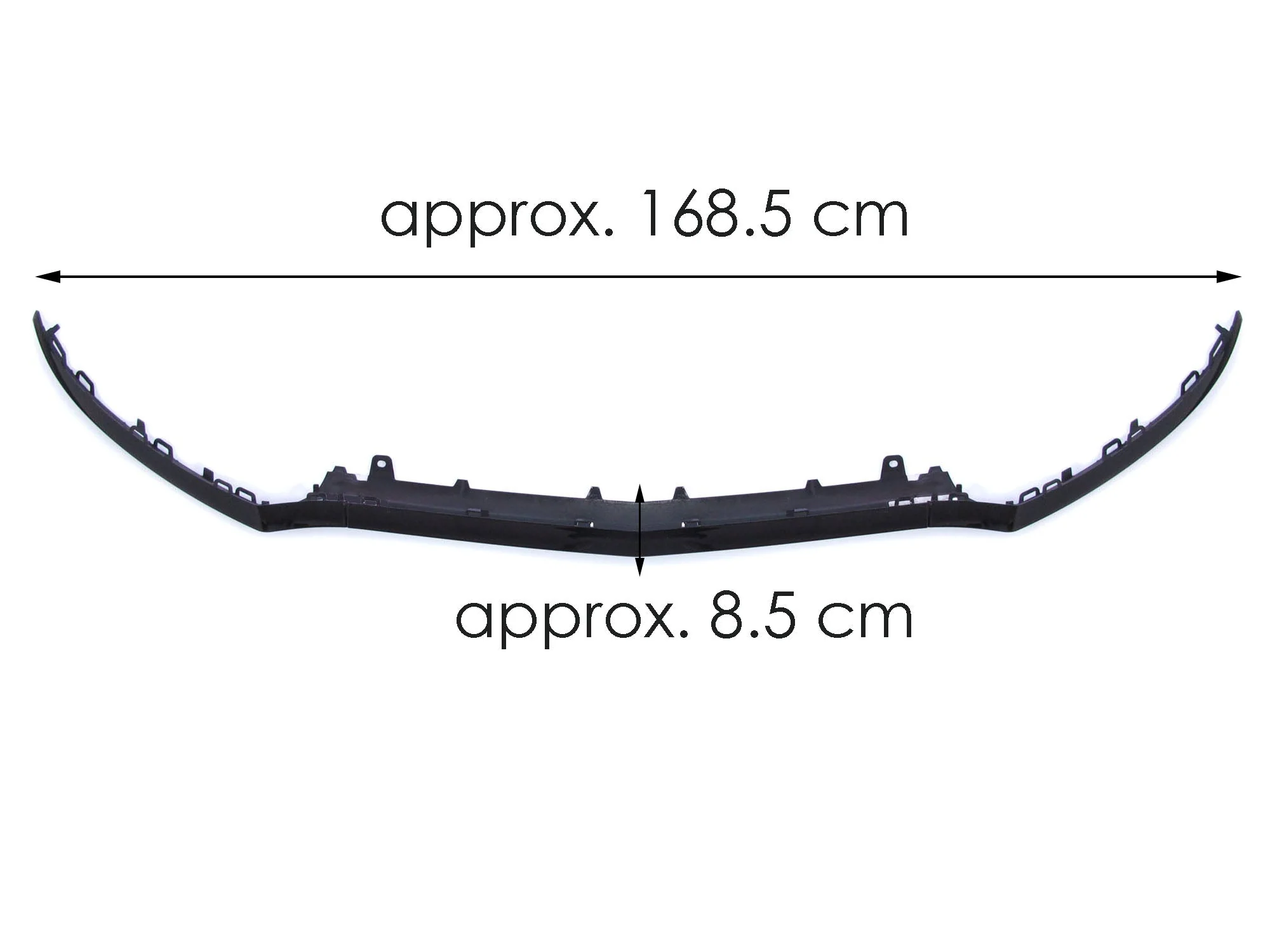 Black Front Lip Splitter Molding Trims For Mercedes W205 C205 C300 C450 C43 AMG 2015-2018 - Image 12