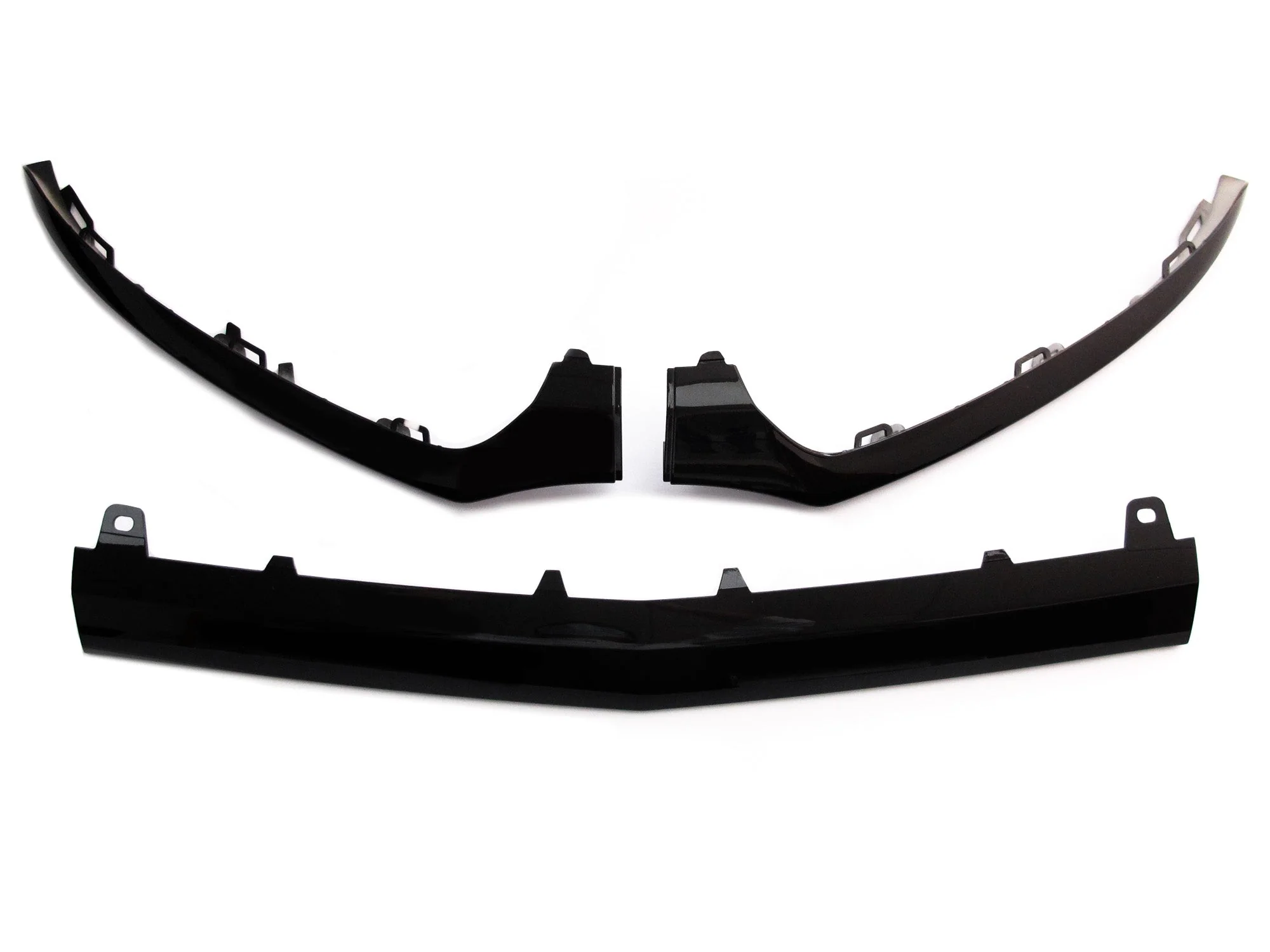 Black Front Lip Splitter Molding Trims For Mercedes W205 C205 C300 C450 C43 AMG 2015-2018 - Image 4