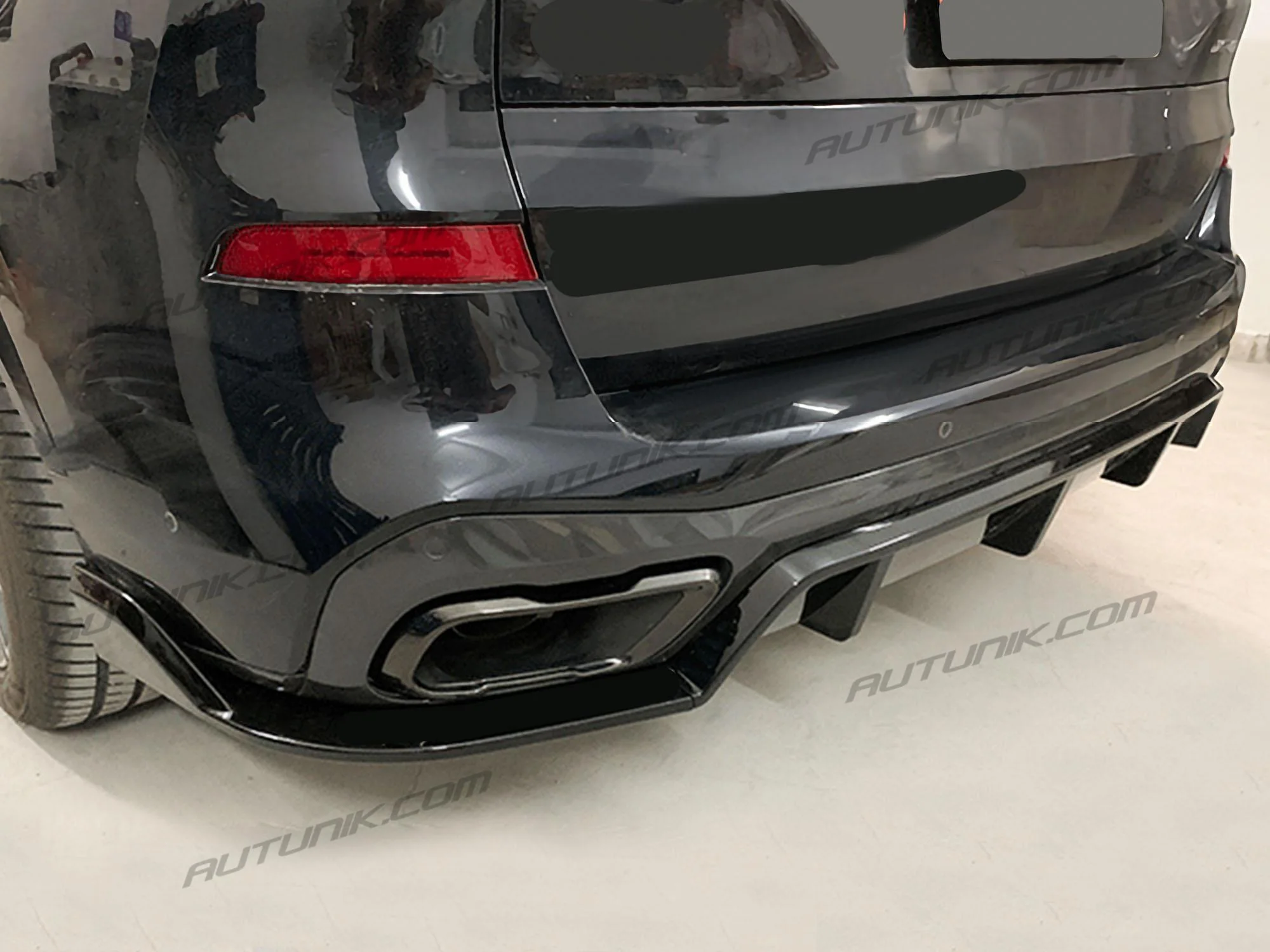 Gloss Black Rear Bumper Diffuser W/Corner Extension For BMW X5 G05 M Sport 2019-2025 - Image 4