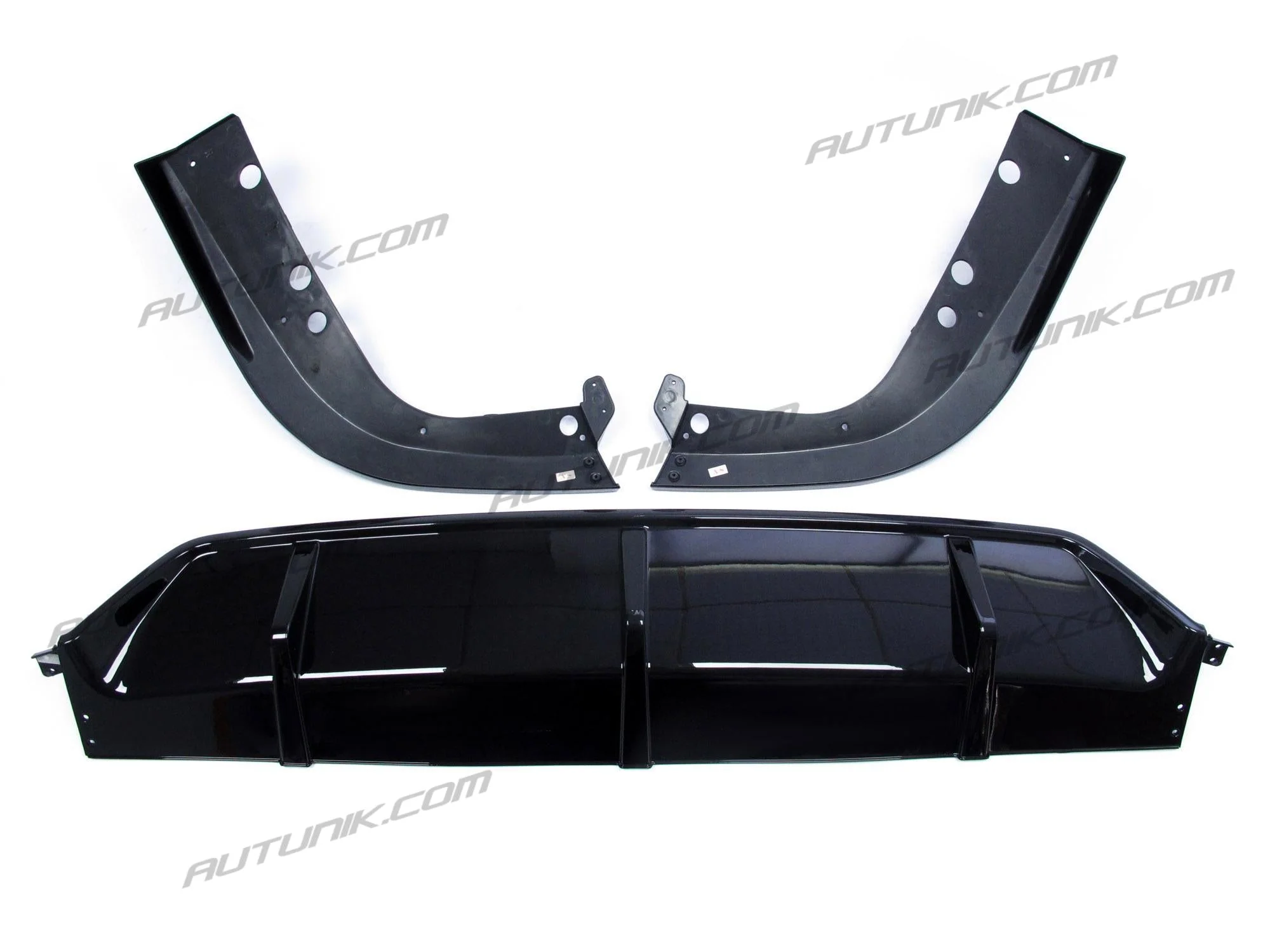 Gloss Black Rear Bumper Diffuser W/Corner Extension For BMW X5 G05 M Sport 2019-2025 - Image 6