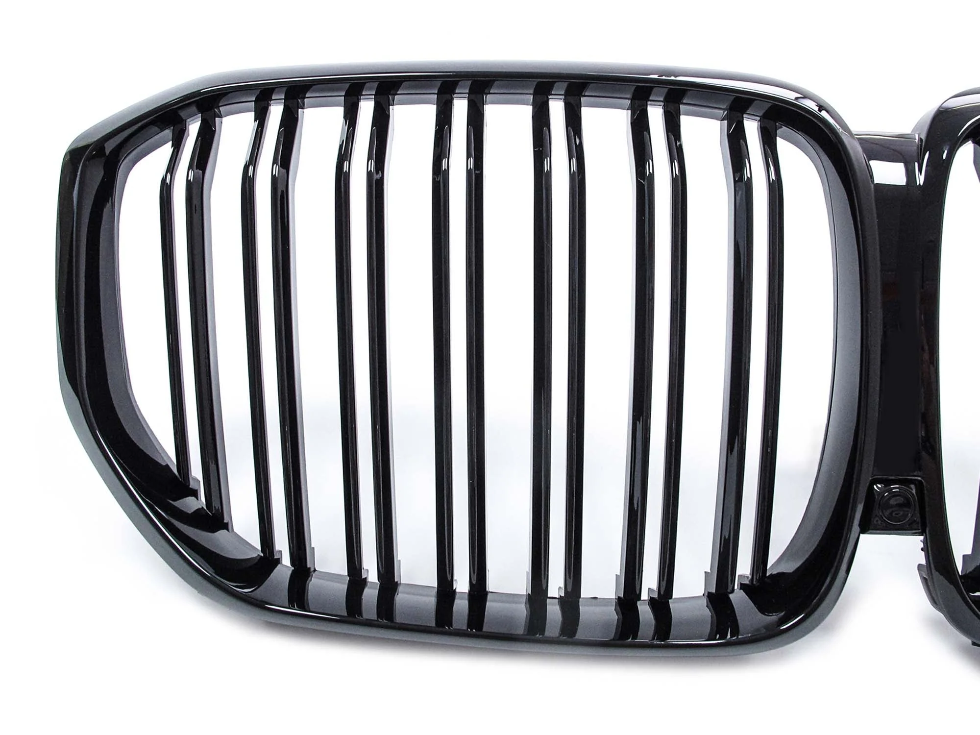 Front Bumper Grill Gloss Black MP Double Slat Grille Fit 2019-2023 BMW G05 X5 - Image 7