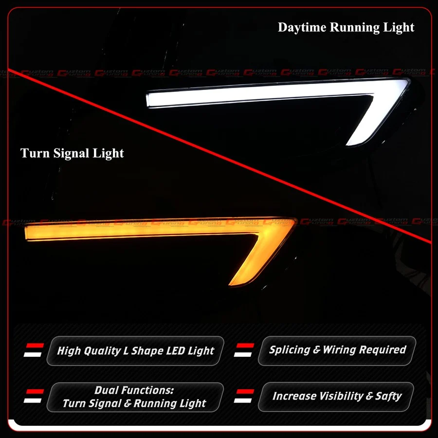 Sequential LED Day Time Running Light Turn Signal DRL For 2020-2023 Nissan Sentra S SV SR Sedan - Image 8