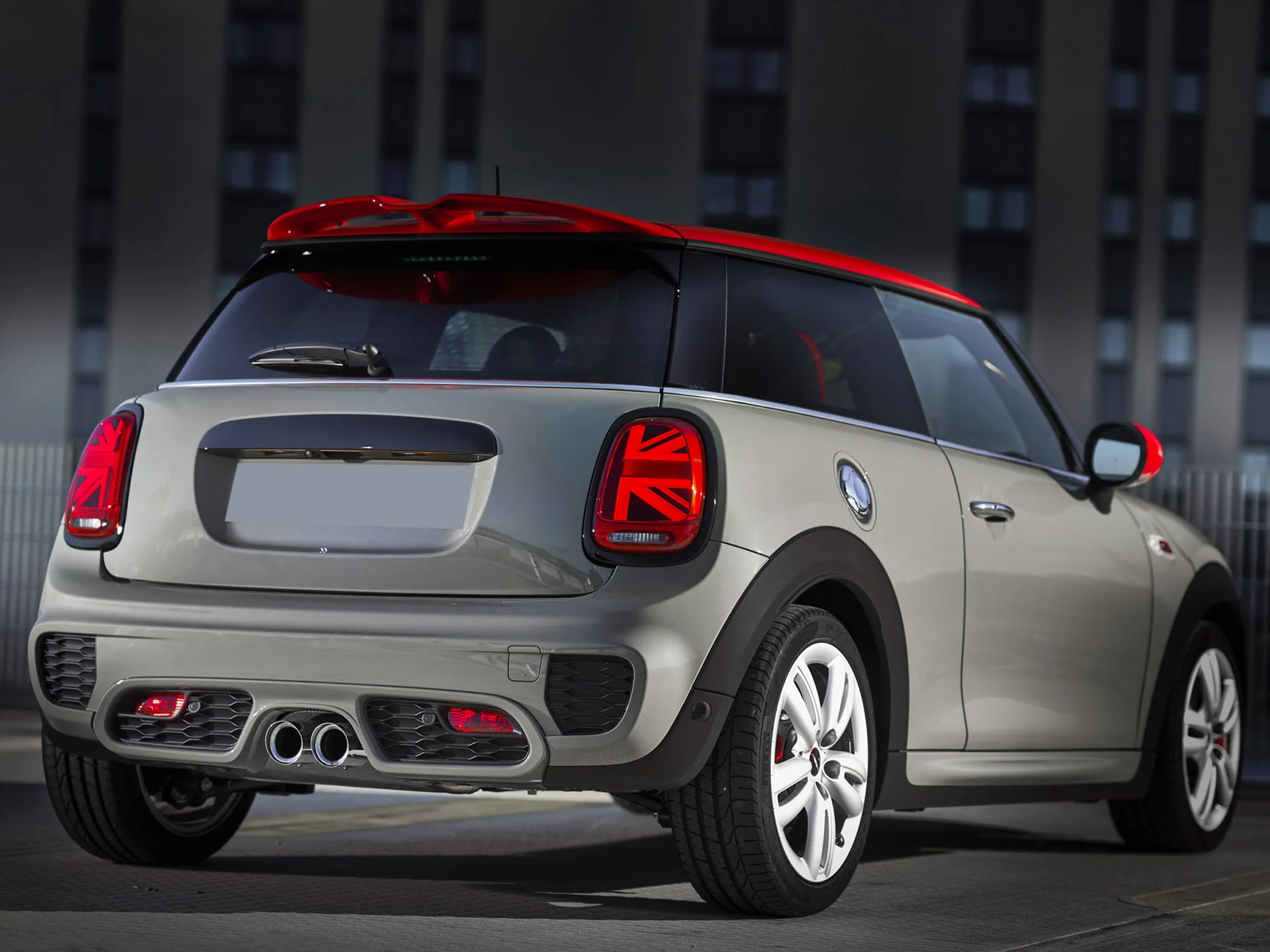 Red Led Tail Lights For 2014-22 Mini Cooper F55/56/57 Union Jack Rear Black Trim - Image 2