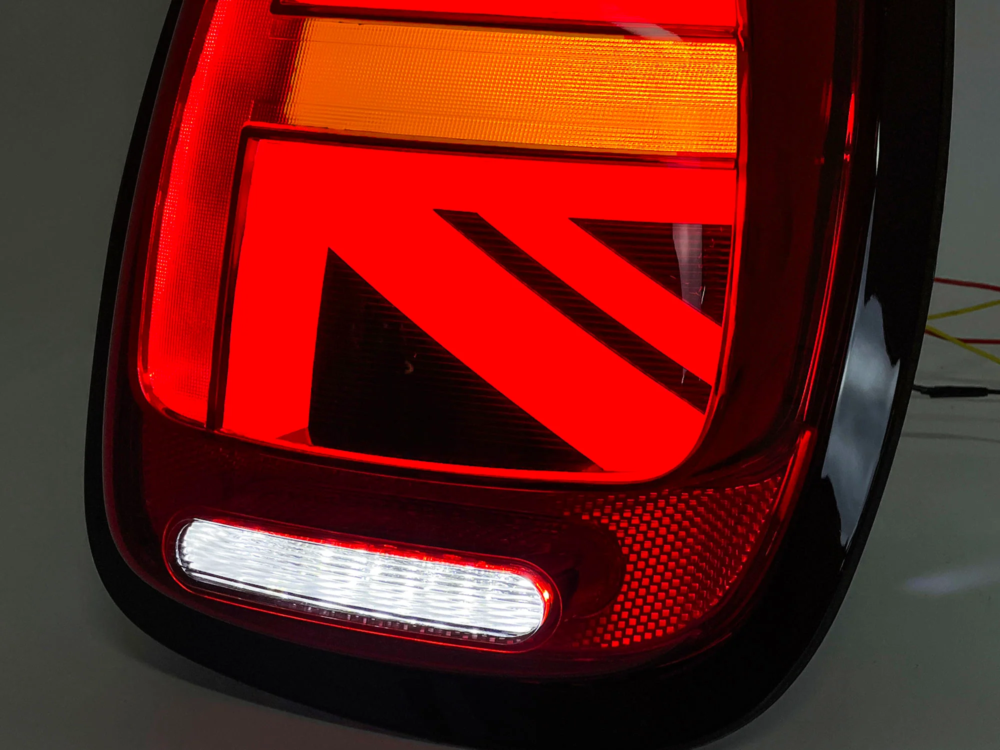 Red Led Tail Lights For 2014-22 Mini Cooper F55/56/57 Union Jack Rear Black Trim - Image 7