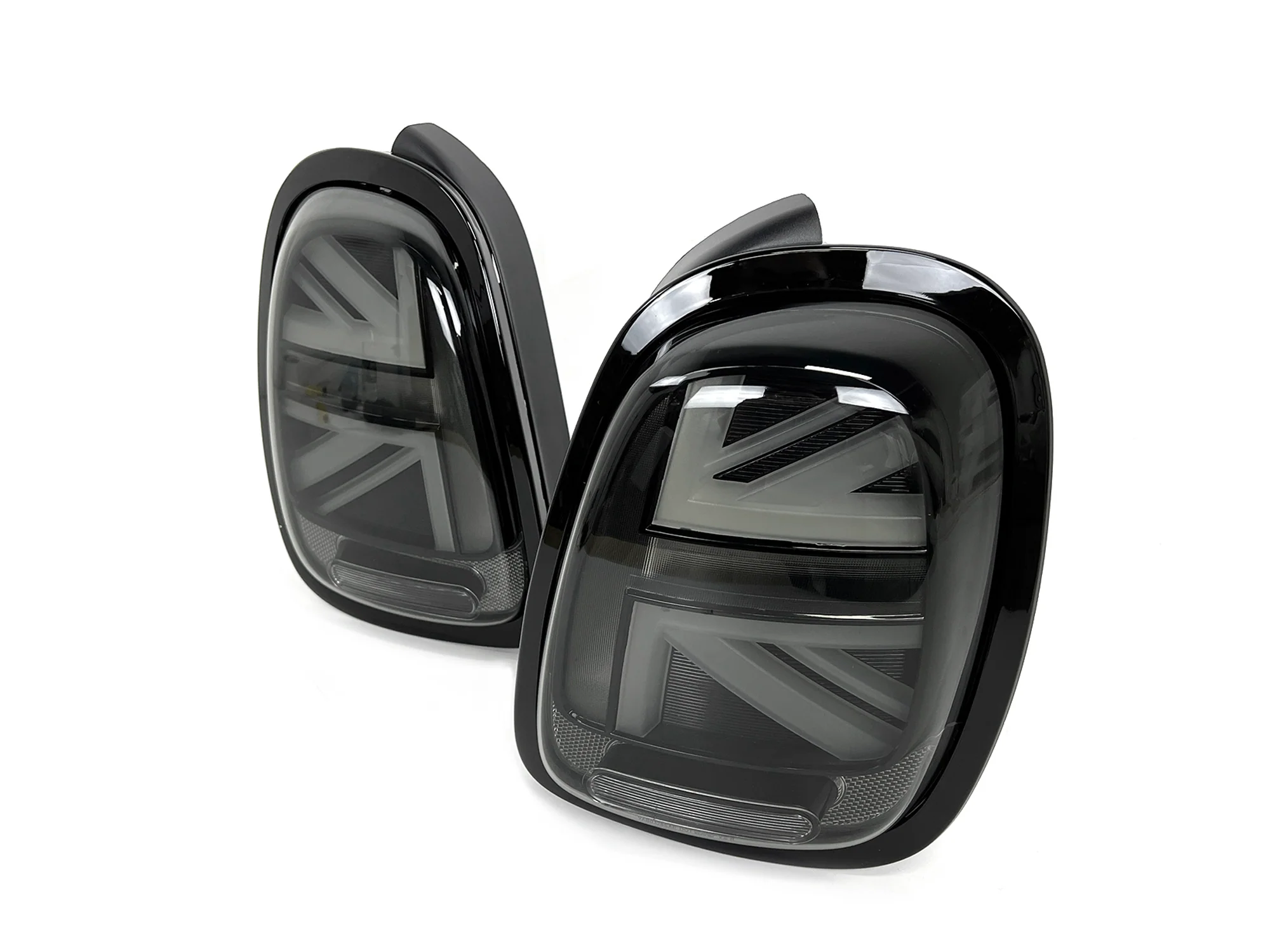 Red Led Tail Lights For 2014-22 Mini Cooper F55/56/57 Union Jack Rear Black Trim - Image 9