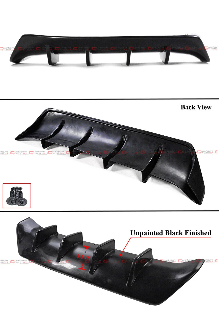 Shark Fin Rear Bumper Diffuser For 2017-2020 Lexus IS300 IS350 F Sport - Image 4