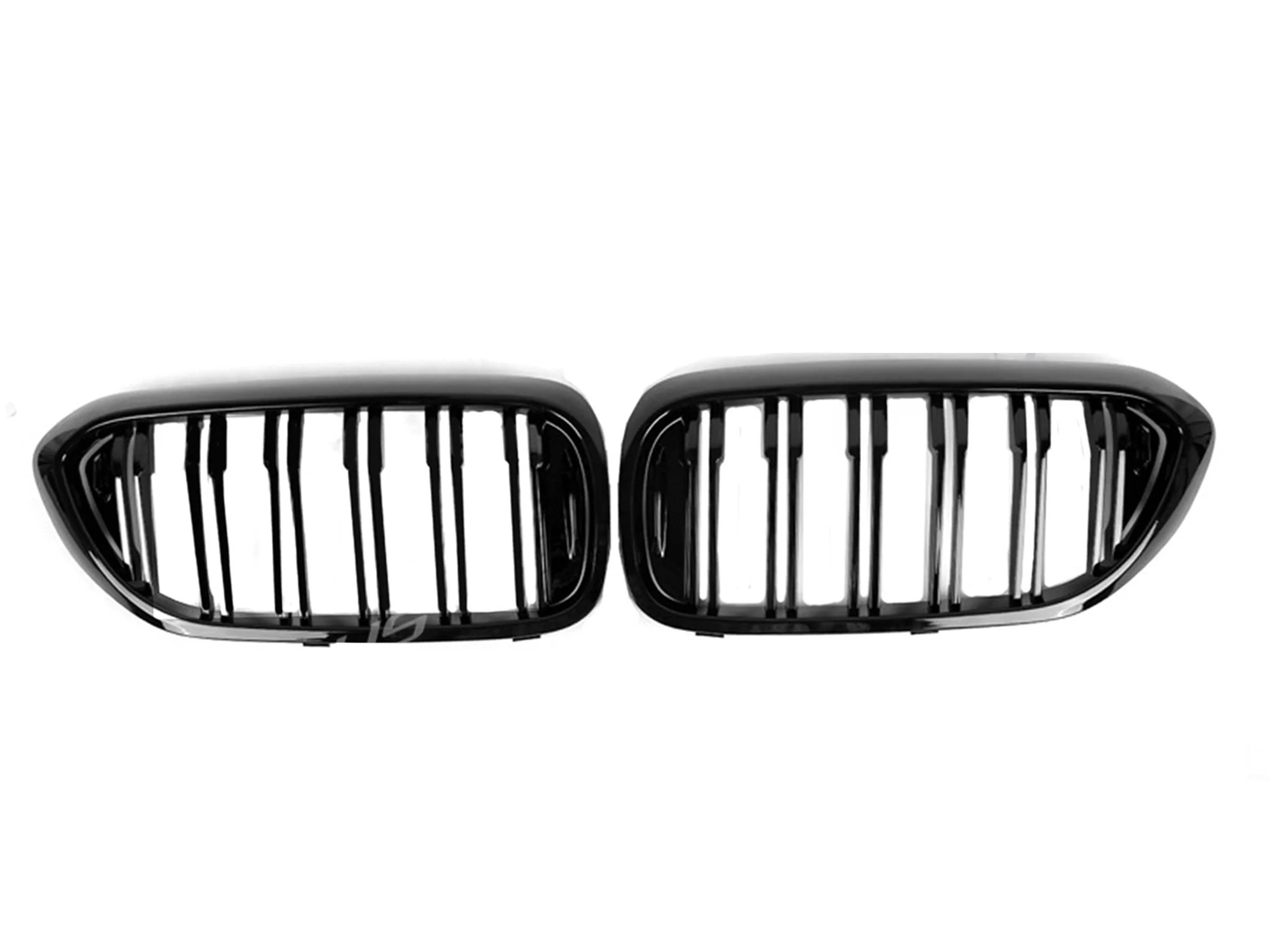 Gloss Black Fit BMW 5 Series G30 G31 530i 540i 2017-2020 Front Kidney Grille Dual Slats - Image 5