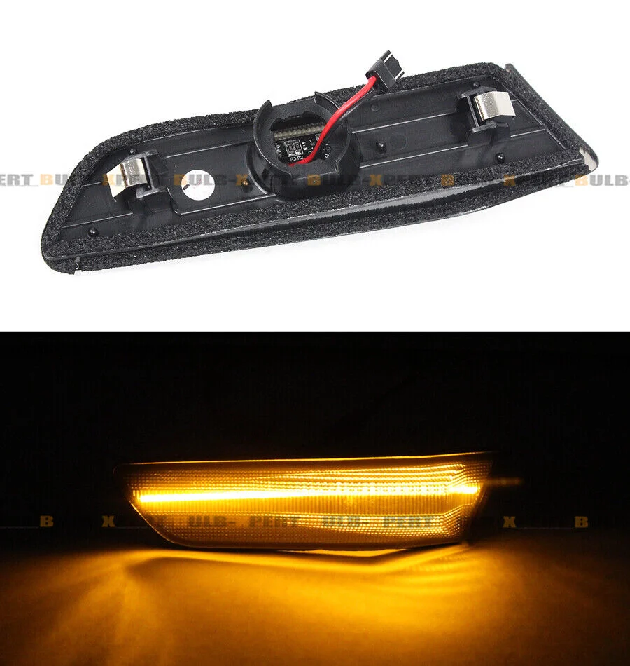 Smoke Lens LED Side Marker Lamps Fender Lights For 2003-2007 Infiniti G35 Coupe - Image 3