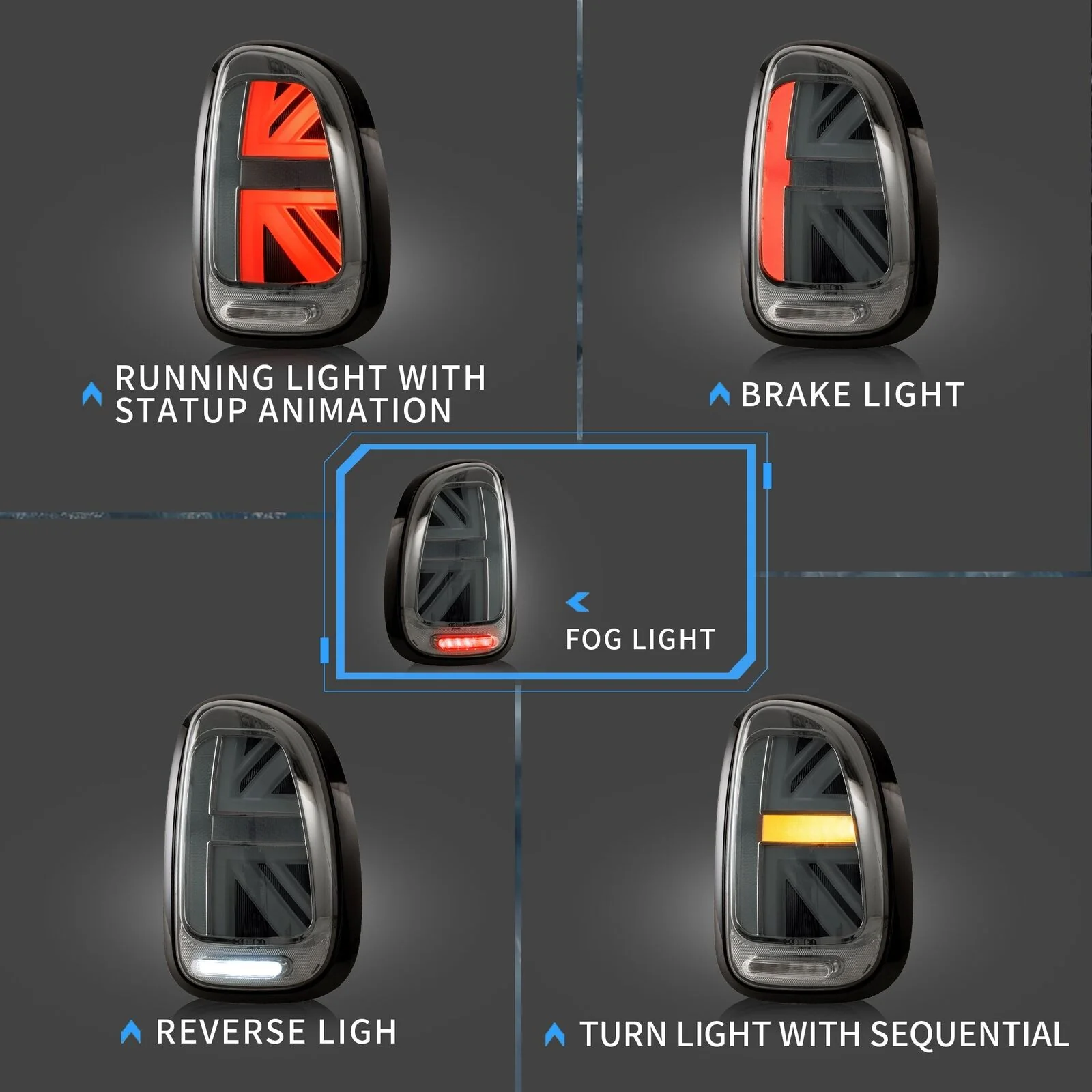 Full LED Tail Lights For BMW Mini Cooper Countryman R60 2010-2016 2015 Set - Image 10