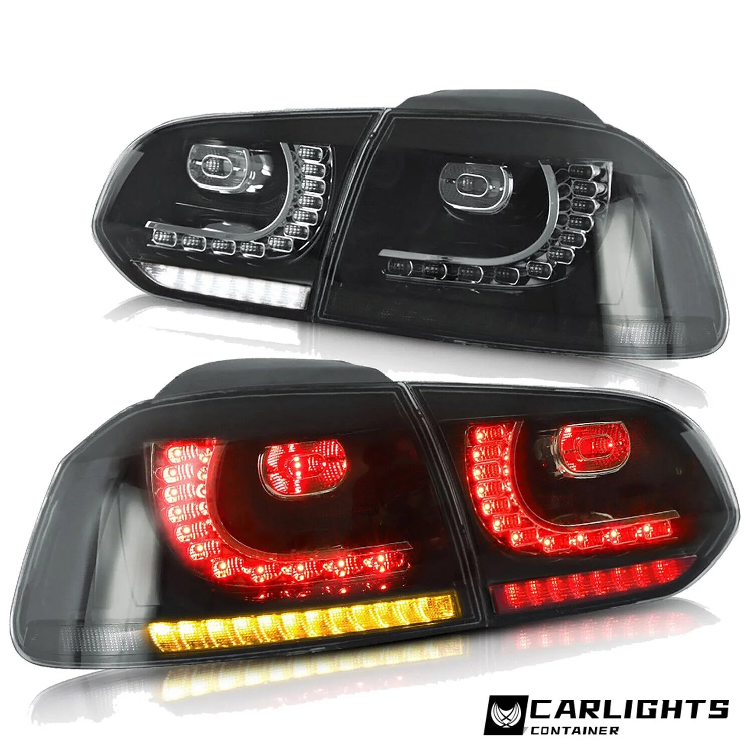 SMOKED LED Taillights fit for 10-14 VW GOLF 6 MK6 GTI 12-13 Golf R With Sequential Indicators - Image 7