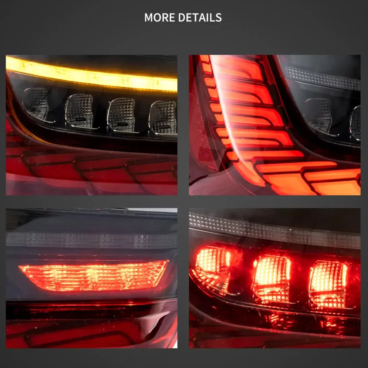 GTS Style Smoke LED Tail Lights W/Animation For BMW G20 G80 M3 330i 340i 2019-2022 - Image 6