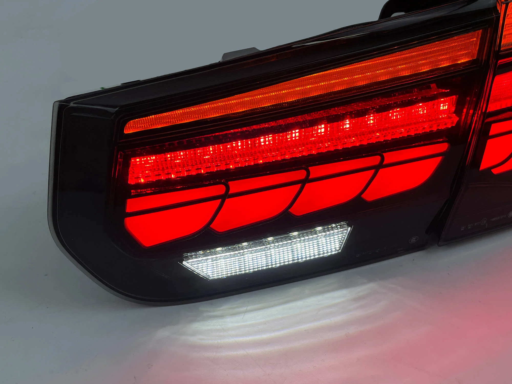 GTS Style OLED LED Tail Lights For BMW 3 Series F30 F35 F80 M3 2012-2018 Smoke Lens - Image 8