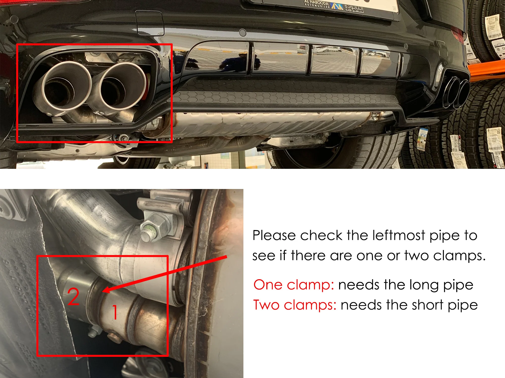 4pcs Black Exhaust Tips for Porsche 92A Cayenne S 2019-2026 - Image 2