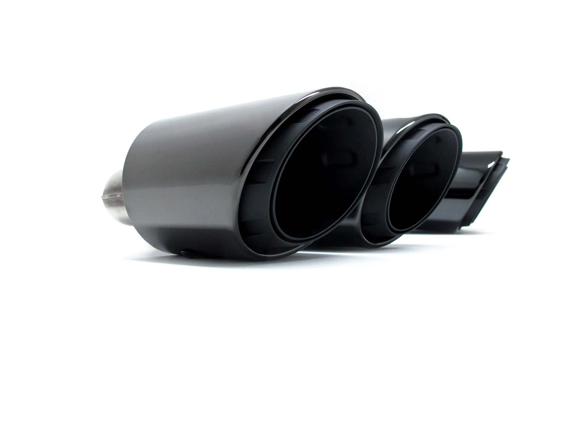 Black Exhaust Tips For 2019–2026 Porsche Cayenne E-Hybrid Tailpipe Pair - Image 6