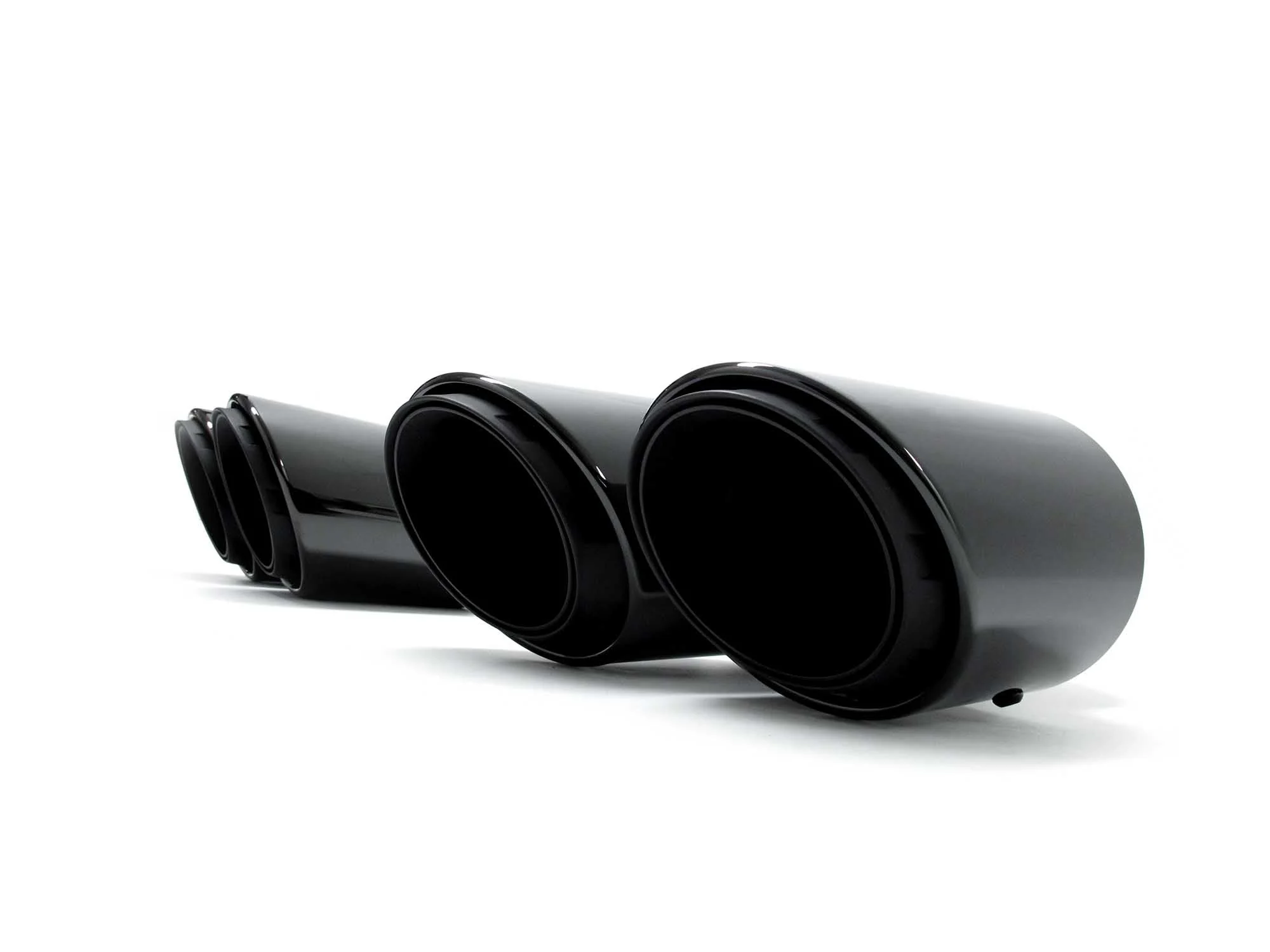 Black Exhaust Tips For 2019–2026 Porsche Cayenne E-Hybrid Tailpipe Pair - Image 7