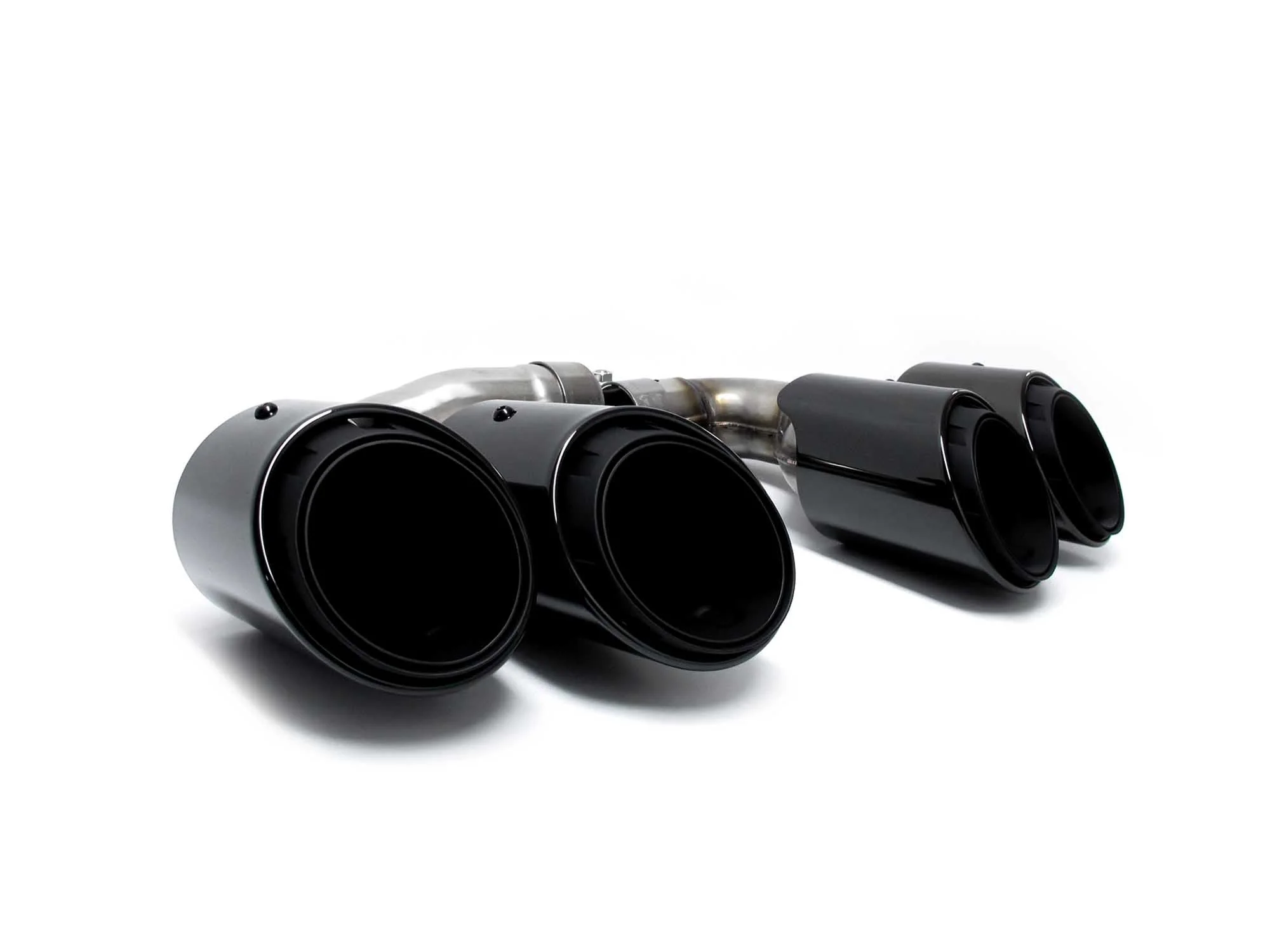 Black Exhaust Tips For 2019–2026 Porsche Cayenne E-Hybrid Tailpipe Pair - Image 8