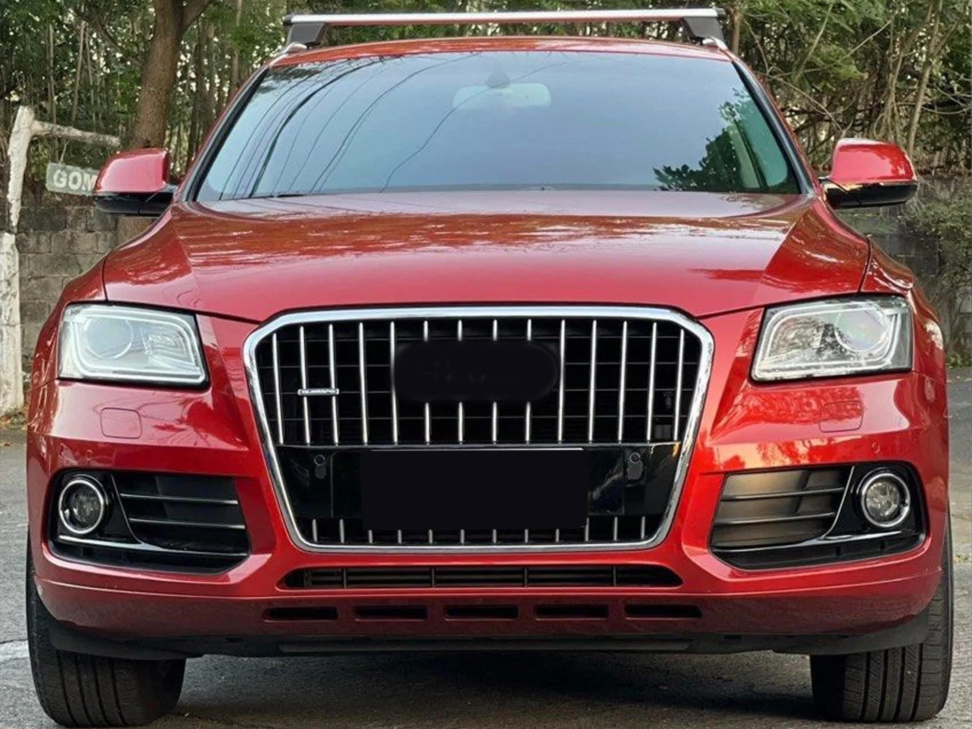 Fits 2013-2017 Audi Q5 SQ5 Chrome Front Bumper Grille Grille Radiator - Image 2