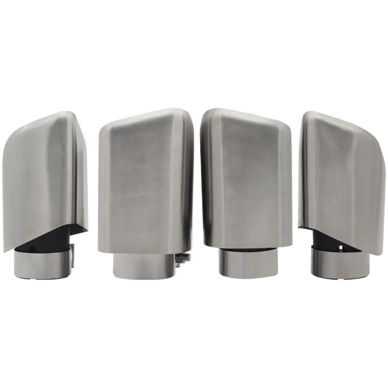 63mm Inlet 4pcs Exhaust Tips Angle-Cut for Porsche Cayenne Turbo - Image 3