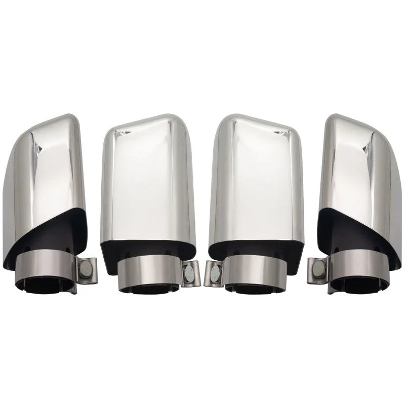 63mm Inlet 4pcs Exhaust Tips Angle-Cut for Porsche Cayenne Turbo - Image 4