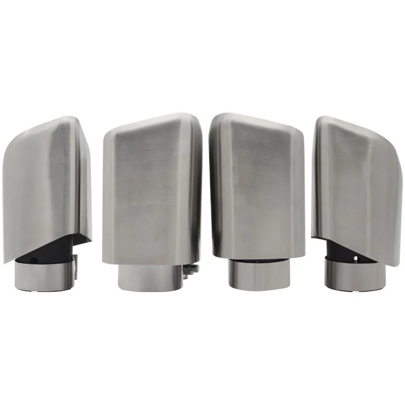63mm Inlet 4pcs Exhaust Tips Angle-Cut for Porsche Cayenne Turbo - Image 7