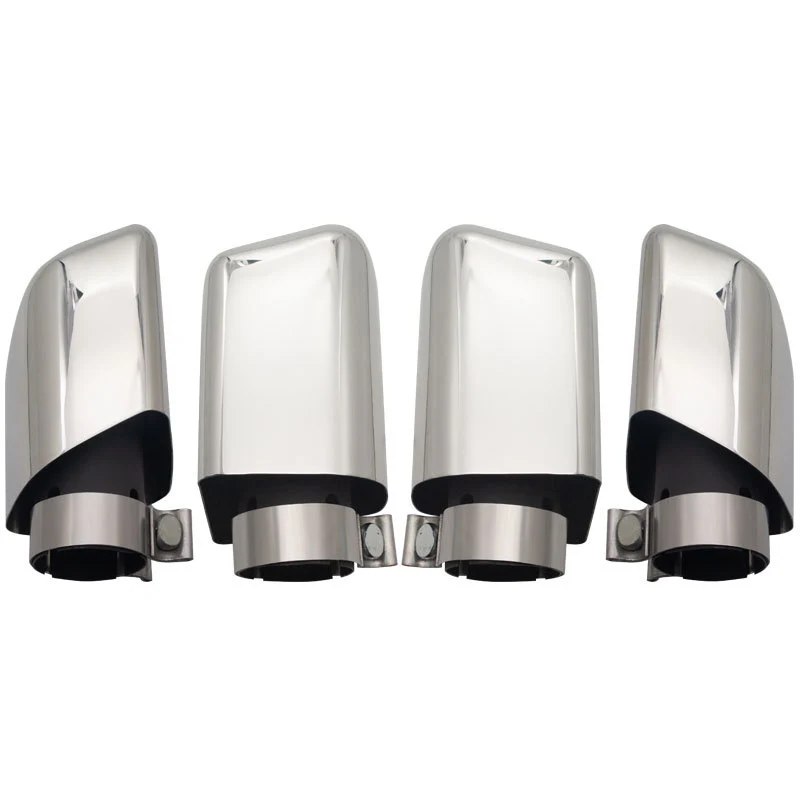 63mm Inlet 4pcs Exhaust Tips Angle-Cut for Porsche Cayenne Turbo - Image 8