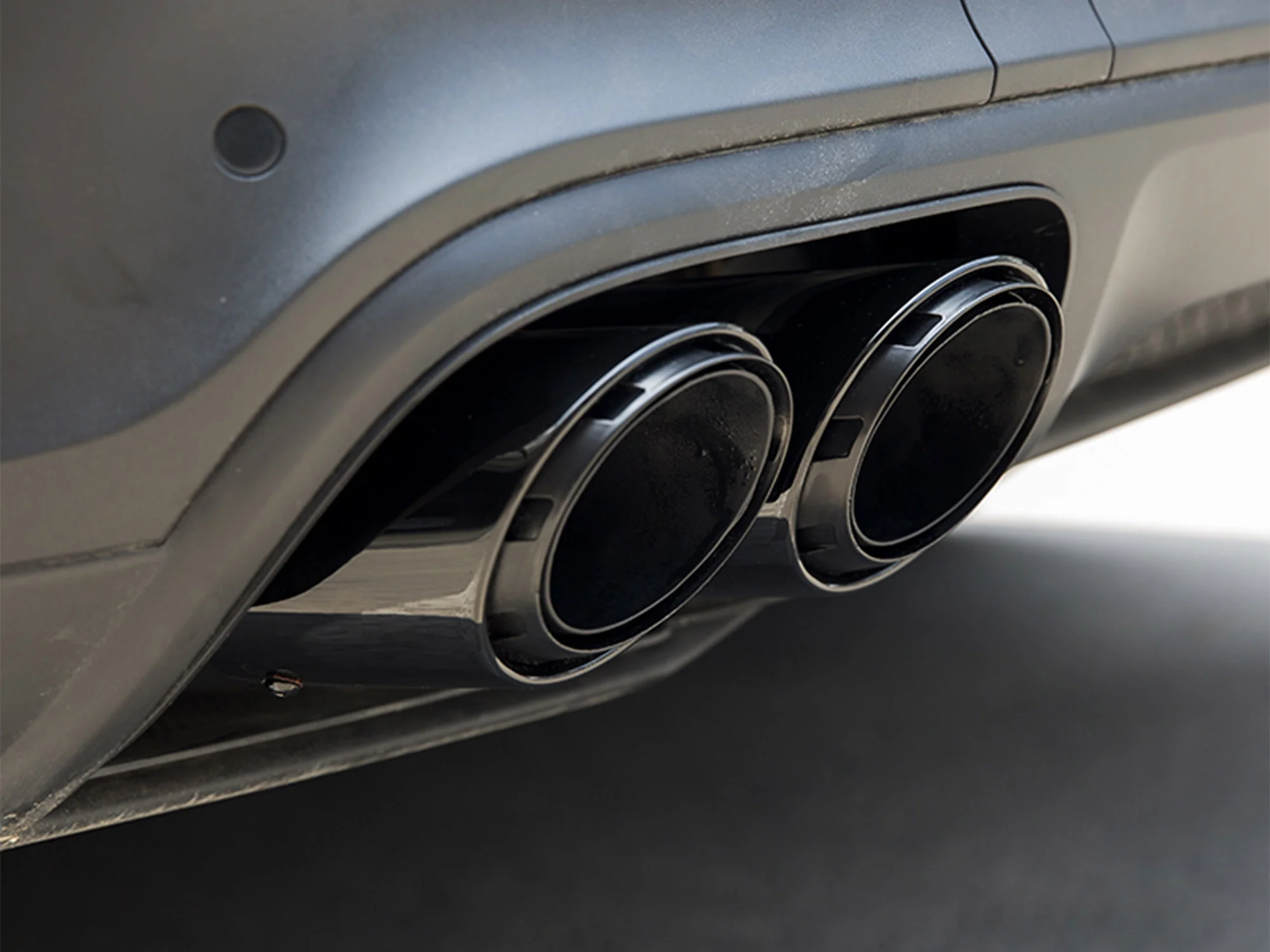 Black Sport Exhaust Tips Tailpipe For Porsche Cayenne 9Y0 9Y3 2019-2026 - Image 4