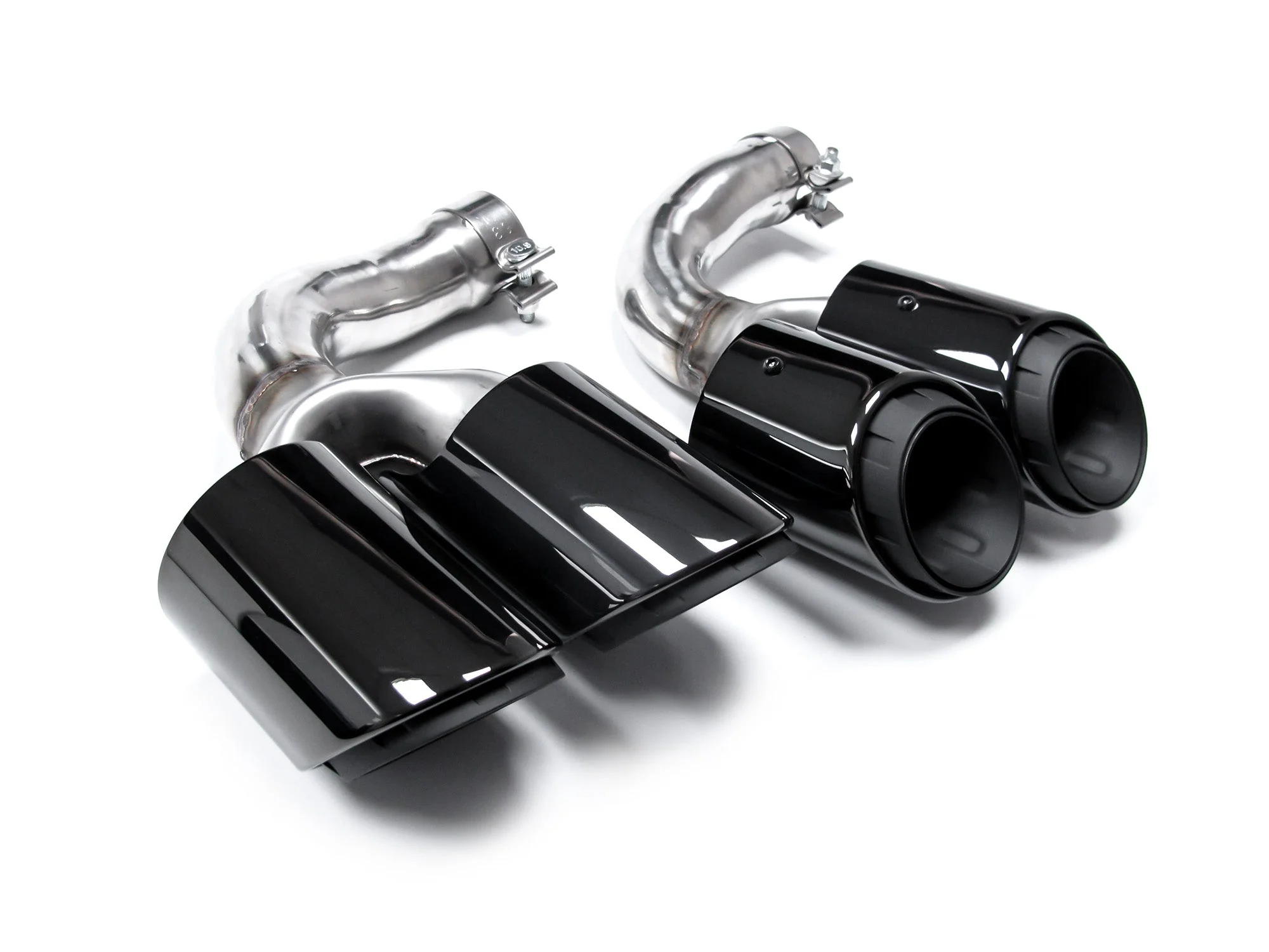 Black Sport Exhaust Tips Tailpipe For Porsche Cayenne 9Y0 9Y3 2019-2026 - Image 8