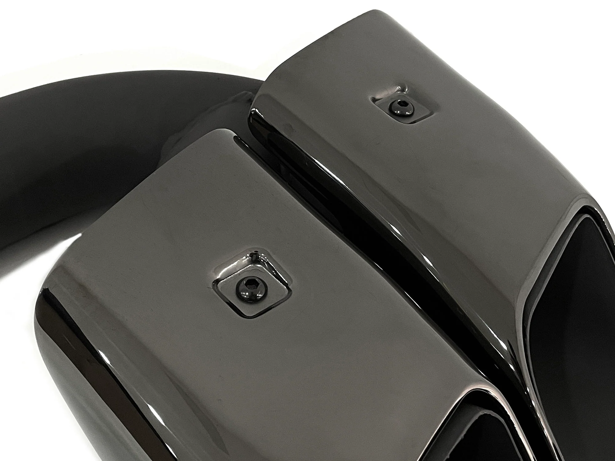 Square Twin Exhaust Tips For 11-14 Porsche Cayenne Base 958.1 Short Pipe - Image 15