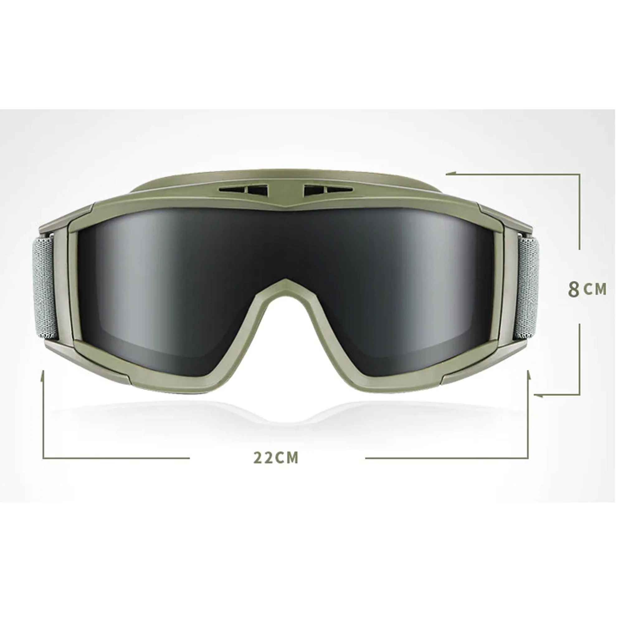 Tactical Glasses Military Fans Shooting Goggles Polarized Outdoor Sunglasses - Image 6