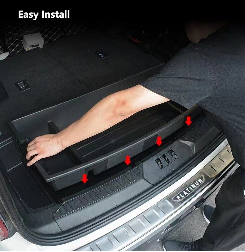 Trunk Hidden Organizer Insert Cargo Hatch Storage Box for Ford Explorer 2020-2024 - Image 5