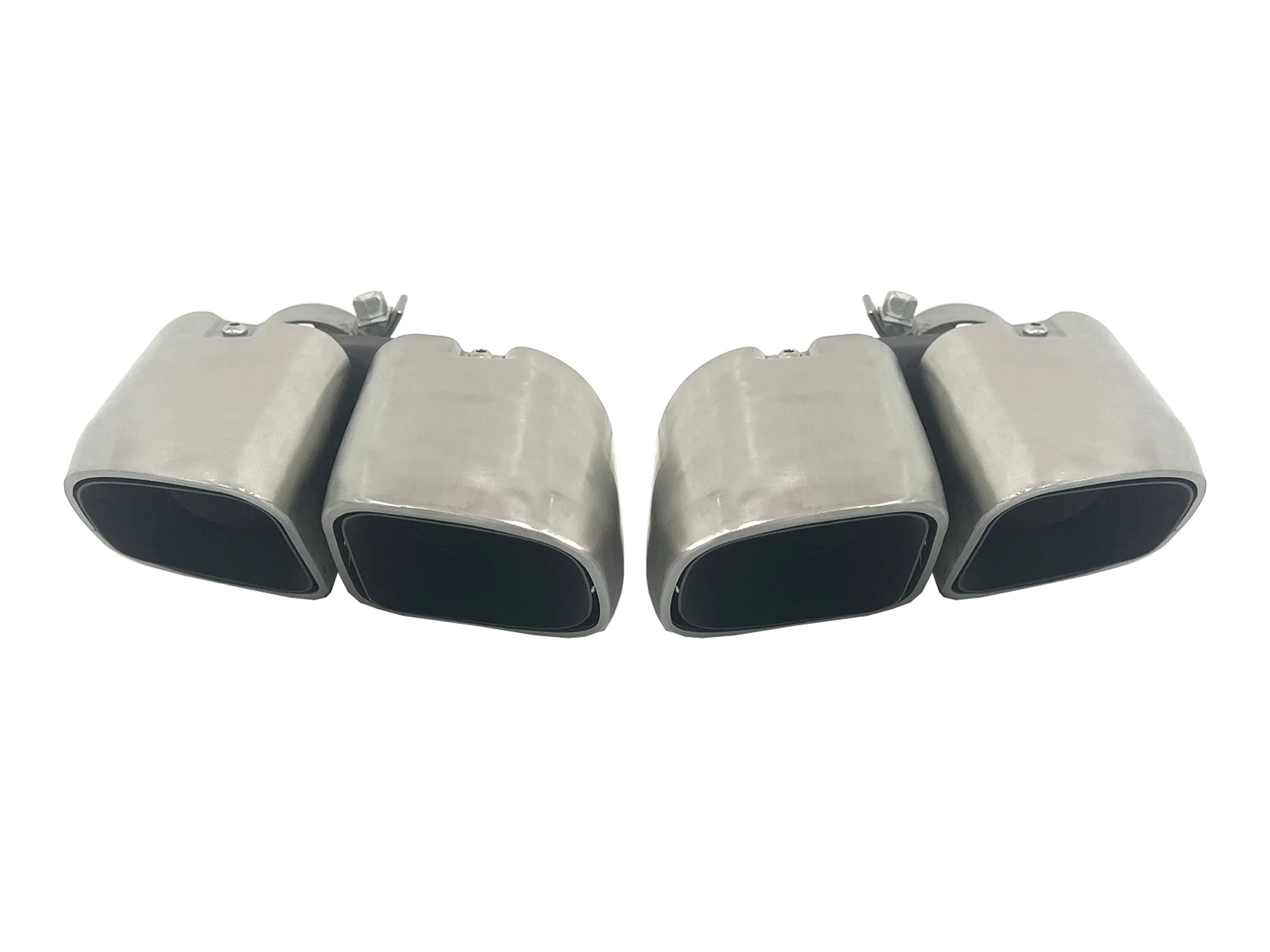 Chrome/Black Square Exhaust Tips Muffler Pipe for Porsche Macan Base 2019-2026 - Image 3