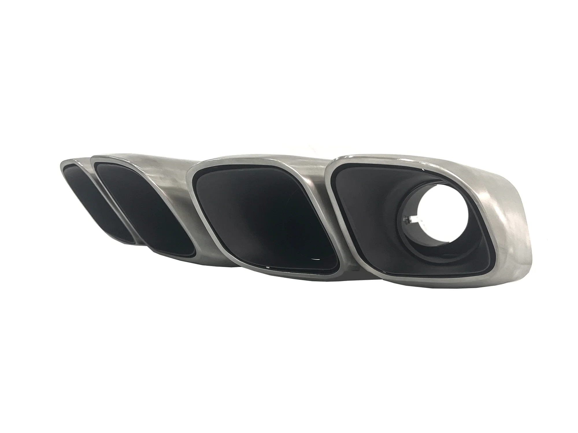 Chrome/Black Square Exhaust Tips Muffler Pipe for Porsche Macan Base 2019-2026 - Image 6