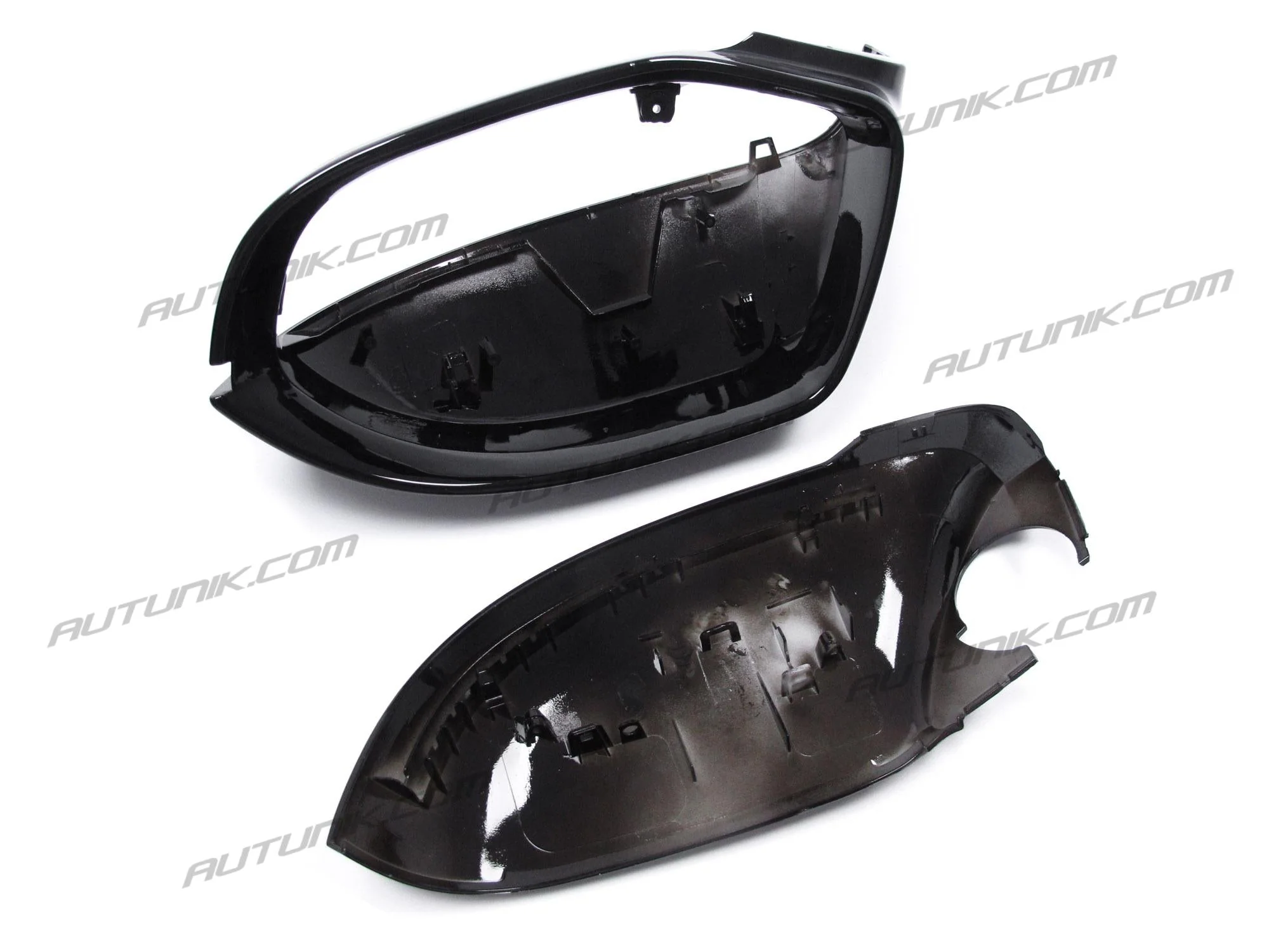 Pair Gloss Black Side Mirror Covers Caps For AUDI A7 C7 S7 RS7 2012-2018 w/ lane assist - Image 13