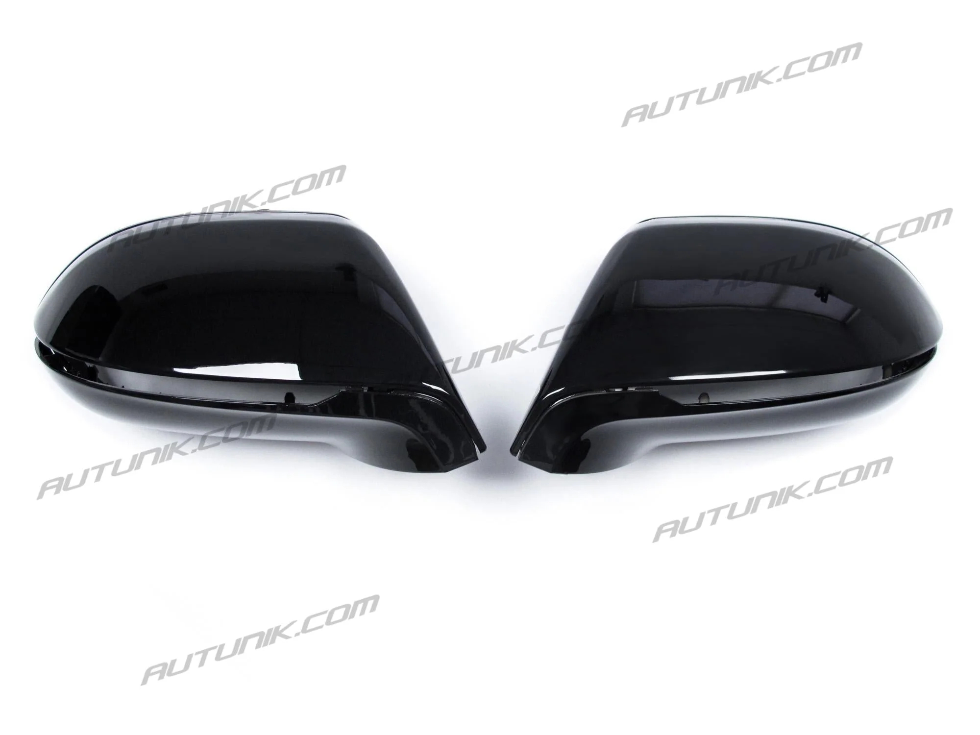 Pair Gloss Black Side Mirror Covers Caps For AUDI A7 C7 S7 RS7 2012-2018 w/ lane assist - Image 6