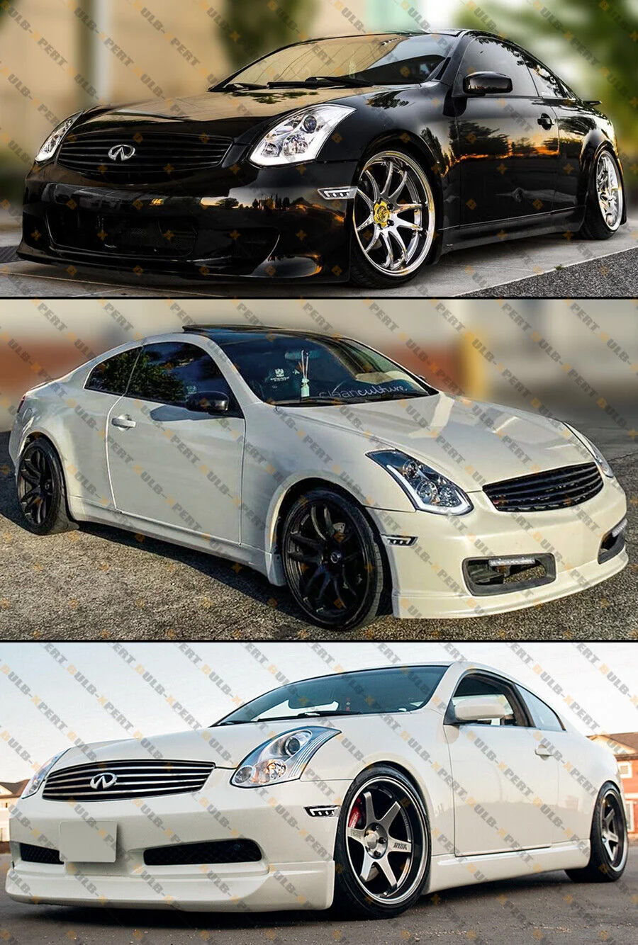 V3 LED White Bar Lens Bumper Side Marker Lamps Fender Light for Infiniti G35 Coupe 2003-2007 - Image 3