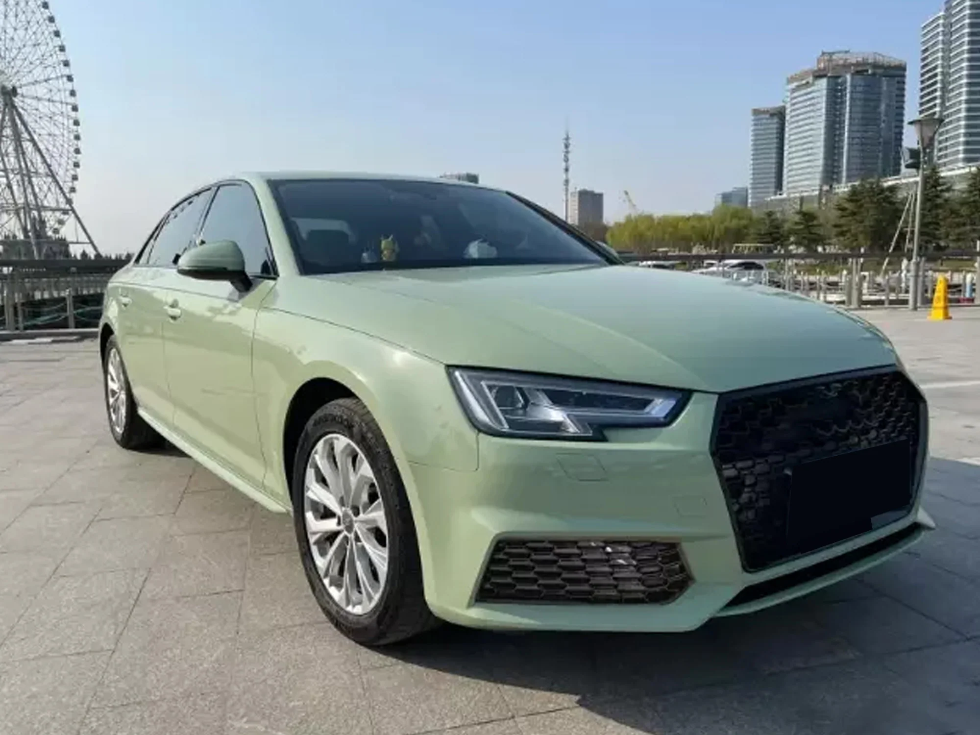 Pair For 2017 2018 2019 Audi A4 B9 S-line S4 Fog Light Grille Honeycomb Mesh Grill Cover - Image 3