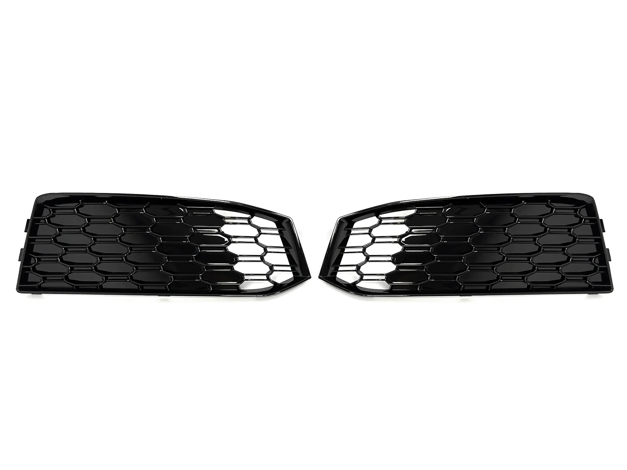 Pair For 2017 2018 2019 Audi A4 B9 S-line S4 Fog Light Grille Honeycomb Mesh Grill Cover - Image 5