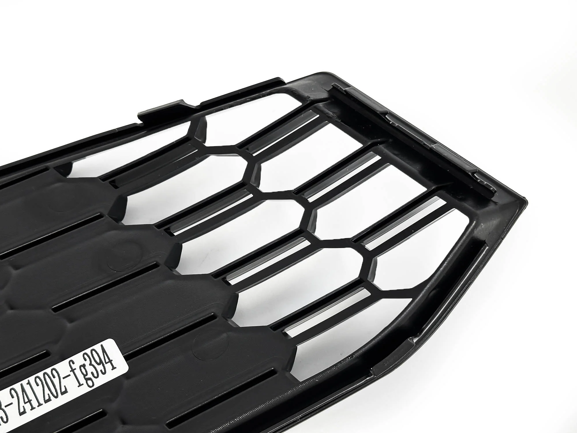 For 2017-2019 Audi A4 B9 S-line S4 Black Front Bumper Fog Light Grille Cover w/ ACC Caps - Image 14