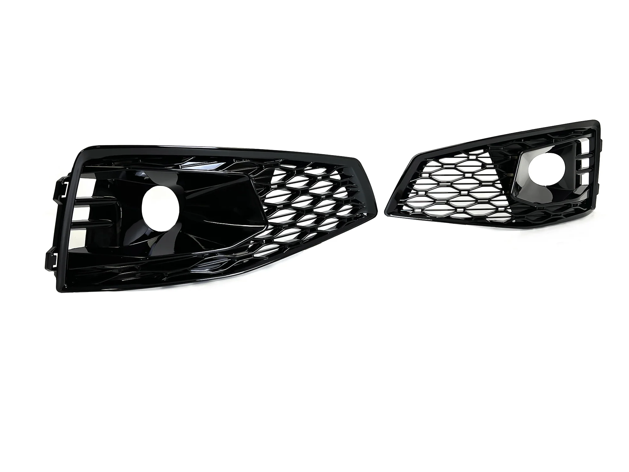Gloss Black Fog Light Cover Grille Covers for Audi A4 S4 B9 2020-2023 2024 - Image 6