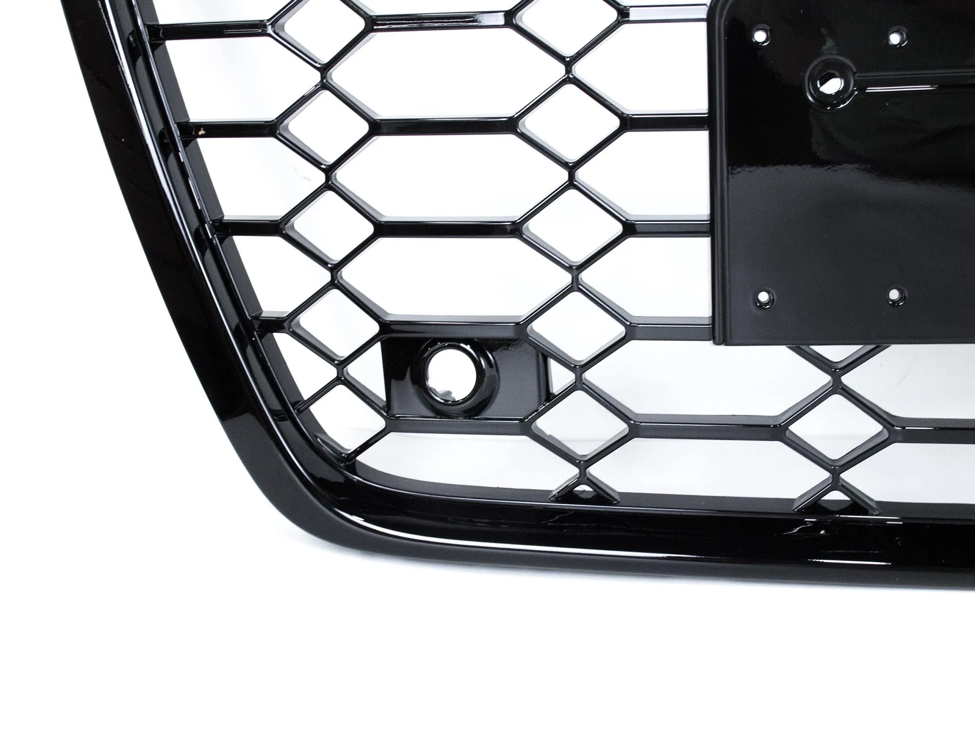 Gloss Black Honeycomb Front Grille for Audi A6 C8 S6 2019-2025 - Image 8