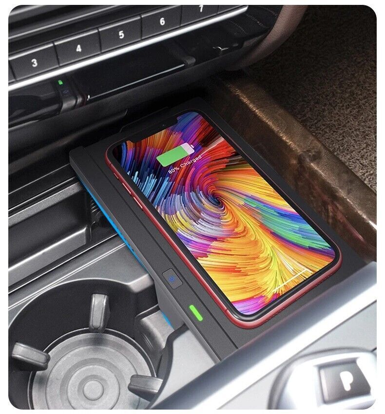 Wireless Charger Cell Phone Qi Charging Station Pad for 2014-2018 BMW X5 F15 X6 F16 - Image 6