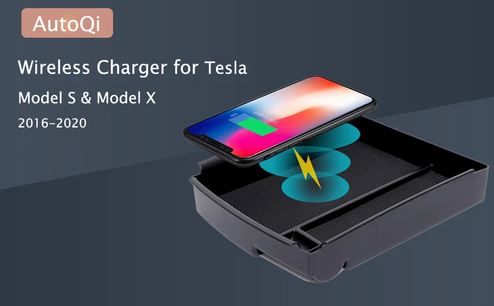 Wireless Charger Center Console Qi Charging Station Pad for Tesla Model S X 2016-2020 - Image 8