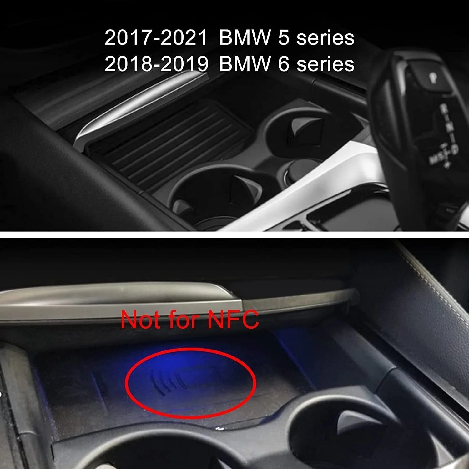 Wireless Charger Qi Charging Station for BMW 520i 530i 540i 550i M5 2018-2023 - Image 2